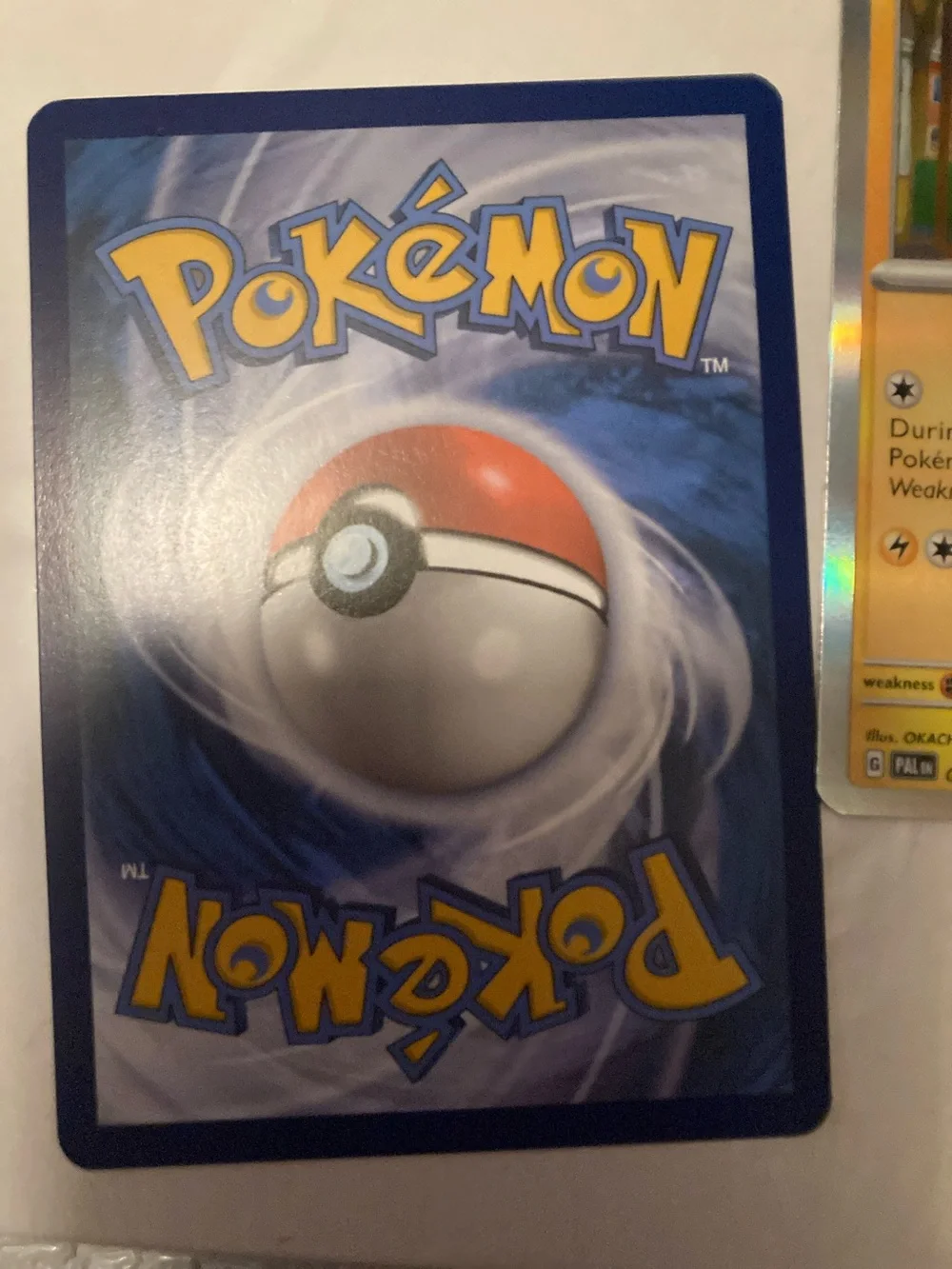 Pokemon Pikachu Trading Card Pair - Yellow